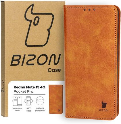 Bizon Etui Case Pocket Pro Do Xiaomi Redmi Note 13 4G Brązowe