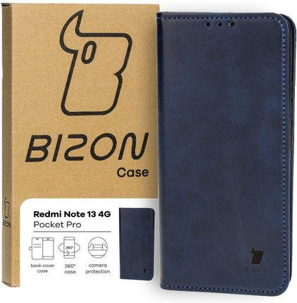 Bizon Etui Case Pocket Pro Do Xiaomi Redmi Note 13 4G Granatowe