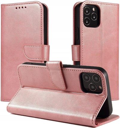 Hurtel Magnet Case Etui Case Obudowa Do Xiaomi Redmi Note 11 Pro+/11 Pro Różowy