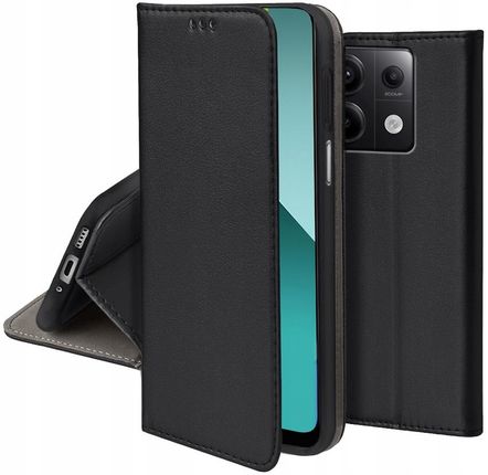 Case Etui Skórzane Do Xiaomi Redmi Note 13 Pro 5G Magnetyczne Szkło Szybka