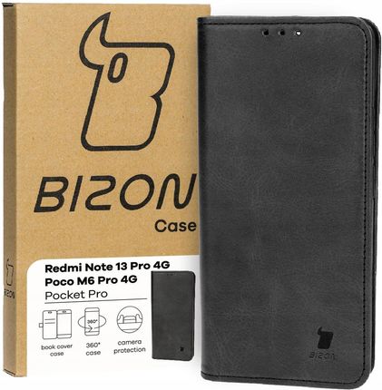 Bizon Etui Z Klapką Do Xiaomi Redmi Note 13 Pro 4G Poco M6 Pro 4G Case