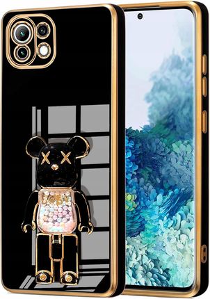 Itel Etui Glamour Do Xiaomi Mi 11 Lite Bear Uchwyt Miś Silikon Case 6D Szkło
