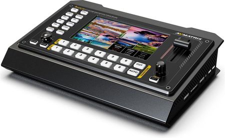 AVMATRIX SHARK S6 | Mikser wideo FullHD z wbudowanym monitorem, 6-kanałowy, 4x SDI, 2x HDMI, nagrywanie, streaming - zdjęcie 3