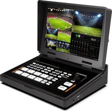 AVMATRIX SHARK S4 PLUS | Mikser wideo FullHD z wbudowanym monitorem, 4-kanałowy, 2x SDI, 2x HDMI, nagrywanie, streaming