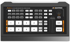 AVMATRIX SHARK S4 | Mikser wideo FullHD, 4-kanałowy, 2x SDI, 2x HDMI, nagrywanie, streaming USB-C, Ethernet