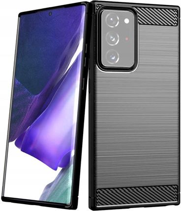 Hurtel Carbon Case Elastyczne Etui Pokrowiec Samsung Galaxy Note 20 Ultra Czarny