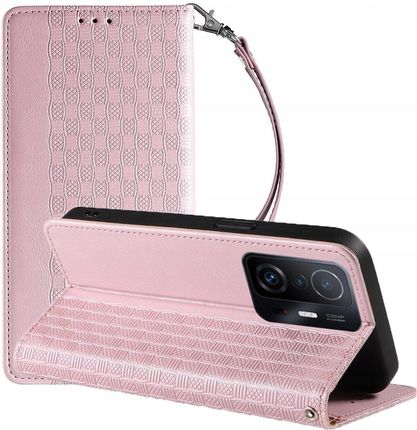 Hurtel Magnet Strap Case Etui Obudowa Pokrowiec Do Samsung Galaxy A12 5G Różowy