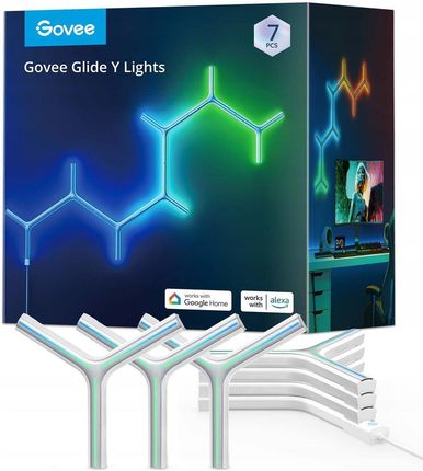 Govee Y Shape Light Panel 7-pack Oświetlenie LED RGBIC 2.4GHz Wi-Fi Bluetooth H6065