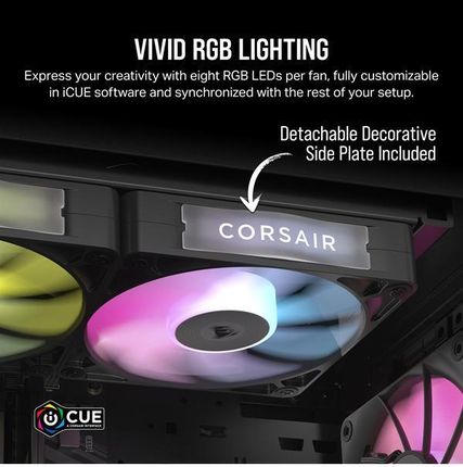Corsair iCUE LINK RX120 RGB 3-pack 120mm Czarny (CO9051018WW