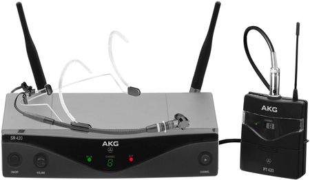 AKG WMS420 Headworn Set Band U2 | Bezprzewodowy zestaw z nadajnikiem "bodypack" i mikrofonem nagłownym