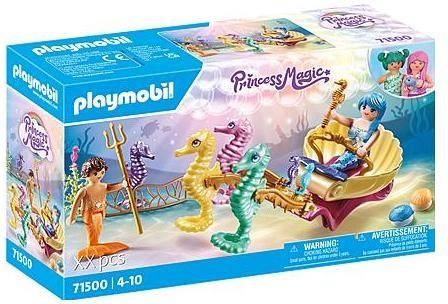 Playmobil Princess Magic 71500 Podwodni Mieszkańcy Z Powozem Koników Morskich