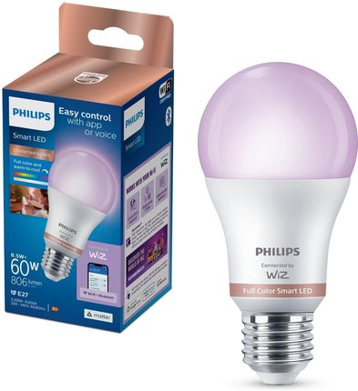 Philips Smart LED Żarówka E27 A60 8,5 W (60 W), kolorowe światło (929003601021)