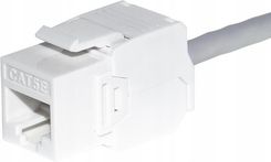 Netrack Moduł keystone Jack RJ45 kat. 5e UTP, beznarzędziowy Netrack, biały (10537)