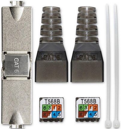 Qoltec Wtyk RJ45 beznarzędziowy STP CAT6 JACK PIN T568B