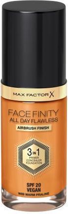 Max Factor Facefinity All Day Flawless Spf20 Płynny Podkład Z Filtrem Uv 30ml Odcień W89 Warm Praline