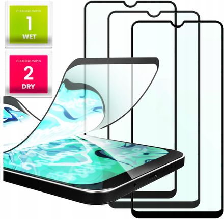 3X Szkło Hybrydowe Do Samsung Galaxy A71 (9H, 5D, Ochronne, Na Cały Ekran)