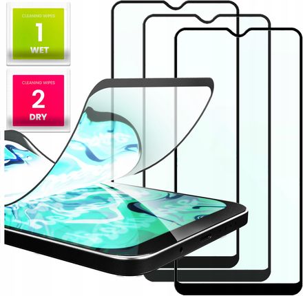 3X Szkło Hybrydowe Do Samsung Galaxy A41 (9H, 5D, Ochronne, Na Cały Ekran)
