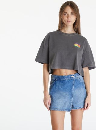 Tommy Jeans Oversized Cropped Summer Flag Tee Black