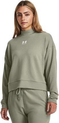 Under Armour Rival Terry Mock Crew Grove Green