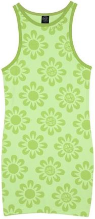 sukienka SANTA CRUZ - Strip Racer Dress Green Flowers (GREEN FLOWERS) rozmiar: 10
