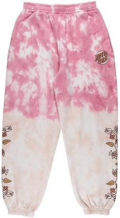 spodnie dresowe SANTA CRUZ - Sage Floral Sweatpant Womens Pant Pink Dip Dye (PINK DIP DYE) rozmiar: