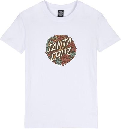 koszulka SANTA CRUZ - Dressen Snake Front T-Shirt White (WHITE) rozmiar: 10