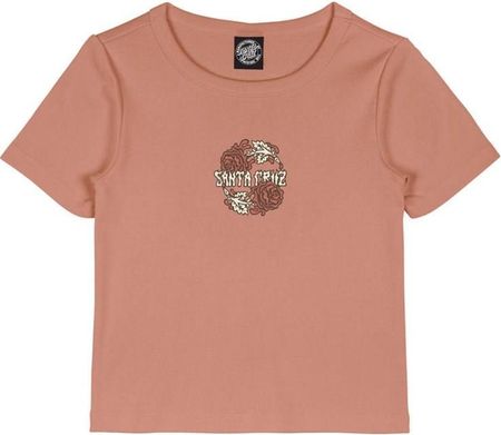 koszulka SANTA CRUZ - Dressen Rose Crew Two Front T-Shirt Clay (CLAY) rozmiar: 10