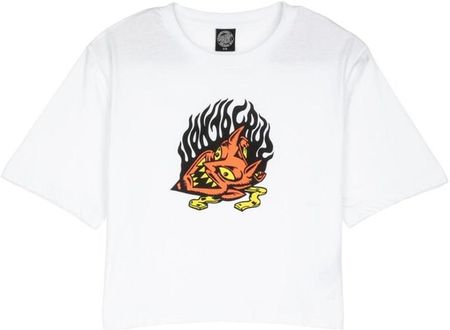 koszulka SANTA CRUZ - Delfino Devil Mask Front T-Shirt White (WHITE) rozmiar: 10