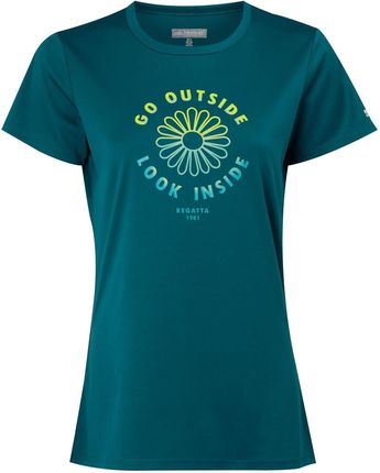 Koszulka damska Regatta Wmn Fingal VIII Rozmiar: XL / Kolor: turkusowy