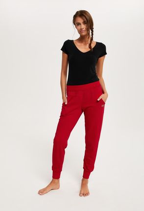 Spodnie Italian Fashion Todra r. S Czerwony