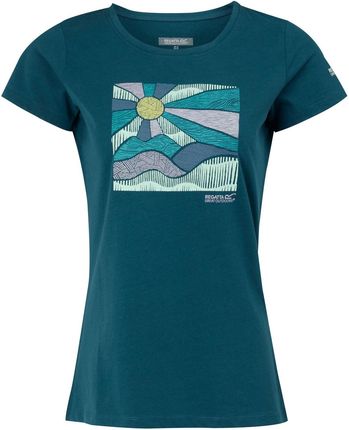 Koszulka damska Regatta Wmn Breezed IV Rozmiar: XL / Kolor: turkusowy