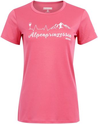 Koszulka damska Regatta Wmn Fingal Slogan Rozmiar: XL / Kolor: różowy