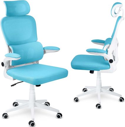 Sofotel Fotel biurowy z mikrosiatki Formax niebieski (240703)