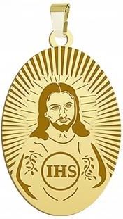Medalik Złoty Pan Jezus 925 Zawieszka Prezent na I Komunię GRAWER GRATIS