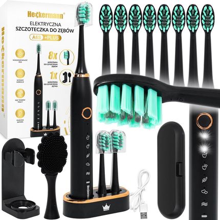 Szczoteczka elektryczna Heckermann A6S+Plus Czarna 975