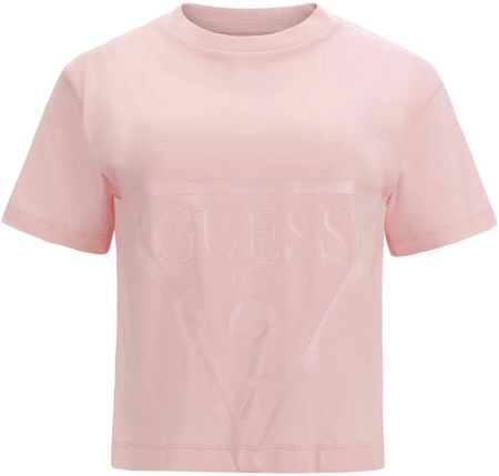 Damska Koszulka z krótkim rękawem Guess Adele Crop T-Shirt V2Yi06K8Hm0-G6K9 – Różowy