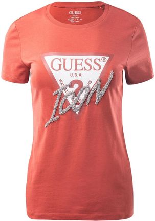 Damska Koszulka z krótkim rękawem Guess SS CN Icon Tee W2Yi26I3Z11-A50G – Czerwony
