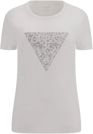 Damska Koszulka z krótkim rękawem Guess SS CN Lidia Tee W2Bi13J1300-G011 – Biały