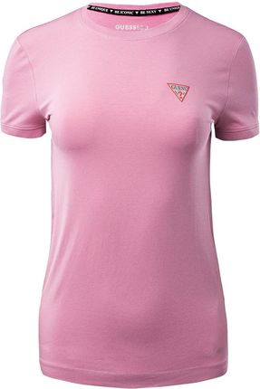 Damska Koszulka z krótkim rękawem Guess SS CN Mini Triangle Tee W2Yi44J1311-G67G – Różowy