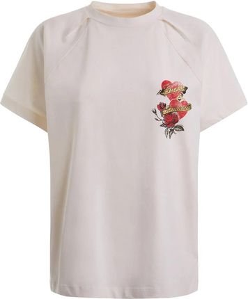 Damska Koszulka z krótkim rękawem Guess SS CN Alma Tee W3Ri33K8Fq4-G012 – Biały