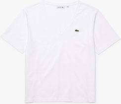 Zdjęcie Damska Koszulka z krótkim rękawem Lacoste Tee-Shirt & Turtle Neck Shirt Tf8392.001 – Biały - Kielce