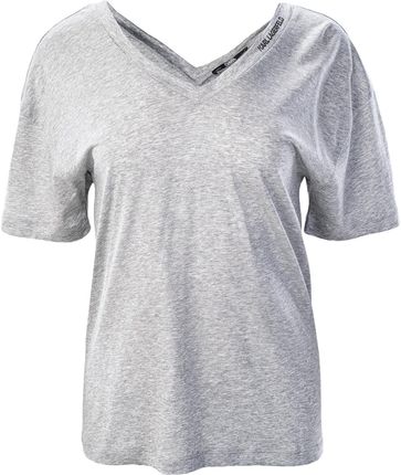 Damska Koszulka Karl Lagerfeld Double V Neck T-Shirt 211W1701-255 – Szary