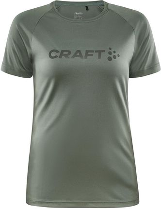 Damska Koszulka z krótkim rękawem Craft Core Essence Logo Tee W 1911785-626000 – Oliwkowy