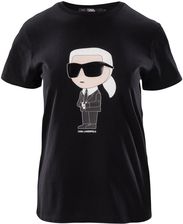 Zdjęcie Damska Koszulka z krótkim rękawem Karl Lagerfeld Ikonik 2.0 Karl T-Shirt 230W1700-999 – Czarny - Nowy Sącz