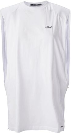 Damska Sukienka Karl Lagerfeld Karl Dna Tunic W/ Logo 230W2208-100 – Biały