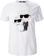 Zdjęcie Damska Koszulka z krótkim rękawem Karl Lagerfeld Ikonik 2.0 T-Shirt 230W1704-100 – Biały - Skarszewy