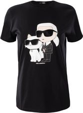 Zdjęcie Damska Koszulka z krótkim rękawem Karl Lagerfeld Ikonik 2.0 T-Shirt 230W1704-999 – Czarny - Lesko