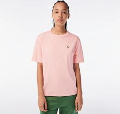 Zdjęcie Damska Koszulka z krótkim rękawem Lacoste T-Shirts Tf5441.Kf9 – Różowy - Nowy Sącz