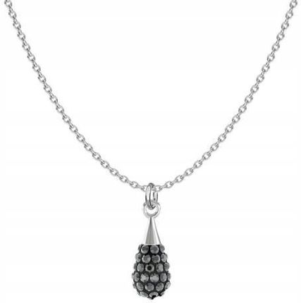 Srebrny Naszyjnik z Kryształkami Kropla Prezent Urodziny Biżuteria Srebro 925 DEDYKACJA GRATIS 
