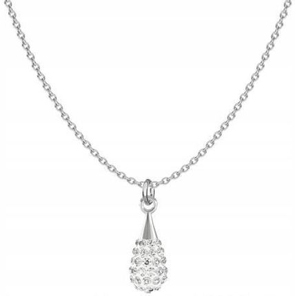 Srebrny Naszyjnik z Kryształkami Kropla Prezent Urodziny Biżuteria Dzień Kobiet Łańcuszek Srebro 925 DEDYKACJA GRATIS  